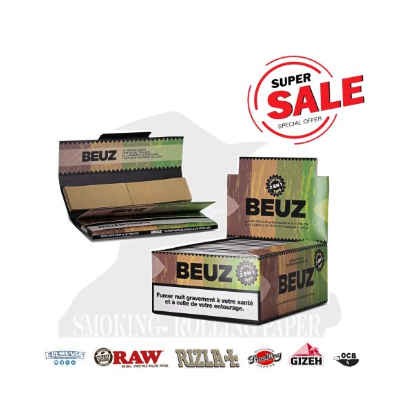 master-78 Χαρτάκια στριφτού BEUZ Brown King Size με φίλτρα – συσκευασία με 24 πακετάκια