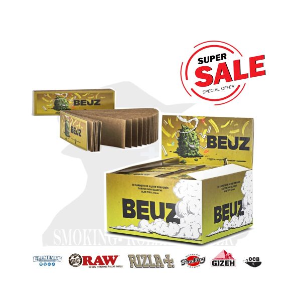 master-79 Χάρτινα τζιβανάκια BEUZ High Buddy Brown Regular 60 × 21 mm – 50 μπλοκάκια