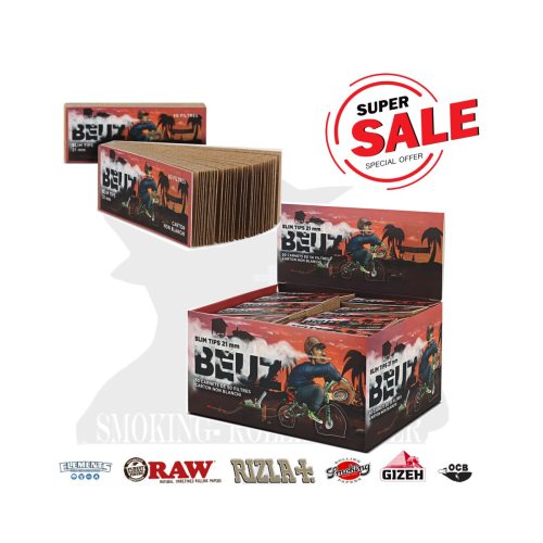 master-81 Χάρτινα τζιβανάκια BEUZ Brown Bike Regular 60 × 21 mm – 50 μπλοκάκια