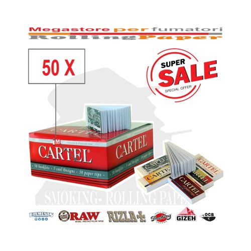 master-98 Χάρτινα τζιβανάκια Cartel King Size με διάτρηση – 50 μπλοκάκια